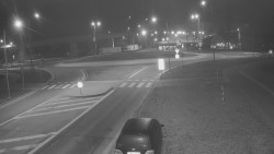 Křižovatka ulic Velká Dlážka a Polní