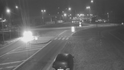 Křižovatka ulic Velká Dlážka a Polní