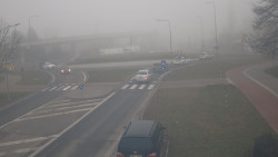 Křižovatka ulic Velká Dlážka a Polní