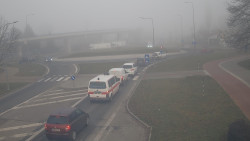 Křižovatka ulic Velká Dlážka a Polní