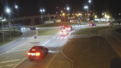 Křižovatka ulic Velká Dlážka a Polní