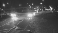 Křižovatka ulic Velká Dlážka a Polní