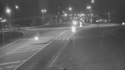 Křižovatka ulic Velká Dlážka a Polní