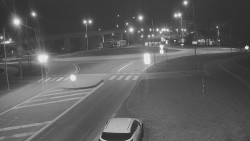 Křižovatka ulic Velká Dlážka a Polní