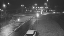 Křižovatka ulic Velká Dlážka a Polní