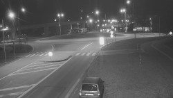 Křižovatka ulic Velká Dlážka a Polní