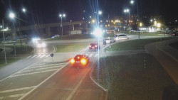 Křižovatka ulic Velká Dlážka a Polní