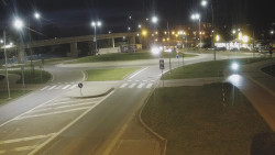 Křižovatka ulic Velká Dlážka a Polní