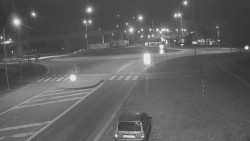 Křižovatka ulic Velká Dlážka a Polní