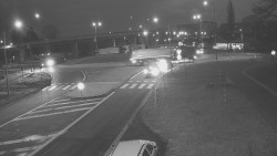 Křižovatka ulic Velká Dlážka a Polní