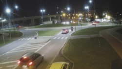 Křižovatka ulic Velká Dlážka a Polní