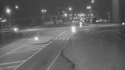 Křižovatka ulic Velká Dlážka a Polní