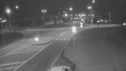 Křižovatka ulic Velká Dlážka a Polní