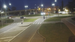 Křižovatka ulic Velká Dlážka a Polní