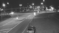 Křižovatka ulic Velká Dlážka a Polní