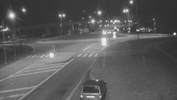 Křižovatka ulic Velká Dlážka a Polní