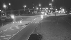 Křižovatka ulic Velká Dlážka a Polní