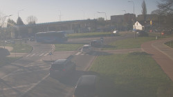 Křižovatka ulic Velká Dlážka a Polní