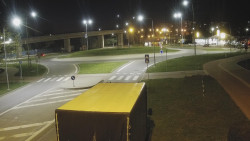 Křižovatka ulic Velká Dlážka a Polní