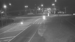 Křižovatka ulic Velká Dlážka a Polní