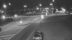 Křižovatka ulic Velká Dlážka a Polní