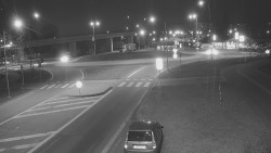 Křižovatka ulic Velká Dlážka a Polní