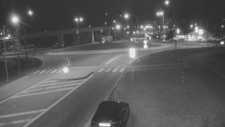 Křižovatka ulic Velká Dlážka a Polní