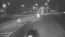 Křižovatka ulic Velká Dlážka a Polní