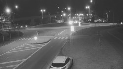 Křižovatka ulic Velká Dlážka a Polní