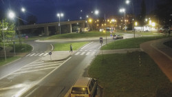 Křižovatka ulic Velká Dlážka a Polní