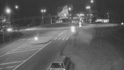 Křižovatka ulic Velká Dlážka a Polní