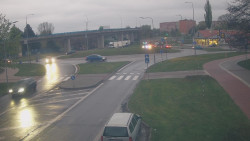 Křižovatka ulic Velká Dlážka a Polní