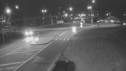 Křižovatka ulic Velká Dlážka a Polní