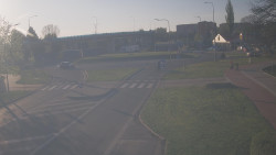 Křižovatka ulic Velká Dlážka a Polní