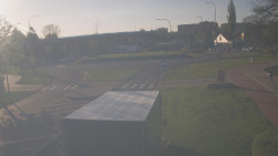 Křižovatka ulic Velká Dlážka a Polní