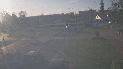 Křižovatka ulic Velká Dlážka a Polní