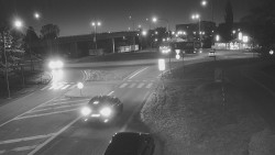 Křižovatka ulic Velká Dlážka a Polní