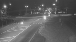 Křižovatka ulic Velká Dlážka a Polní