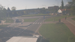 Křižovatka ulic Velká Dlážka a Polní