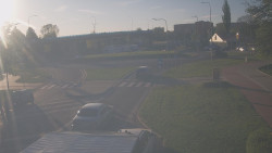 Křižovatka ulic Velká Dlážka a Polní