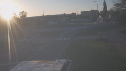 Křižovatka ulic Velká Dlážka a Polní