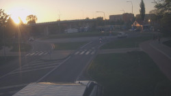 Křižovatka ulic Velká Dlážka a Polní