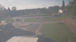 Křižovatka ulic Velká Dlážka a Polní