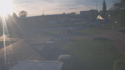 Křižovatka ulic Velká Dlážka a Polní