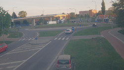 Křižovatka ulic Velká Dlážka a Polní