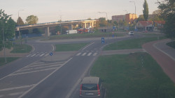 Křižovatka ulic Velká Dlážka a Polní