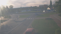 Křižovatka ulic Velká Dlážka a Polní