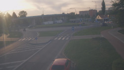 Křižovatka ulic Velká Dlážka a Polní