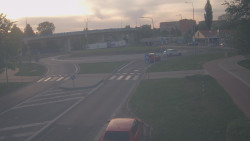 Křižovatka ulic Velká Dlážka a Polní