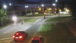 Křižovatka ulic Velká Dlážka a Polní